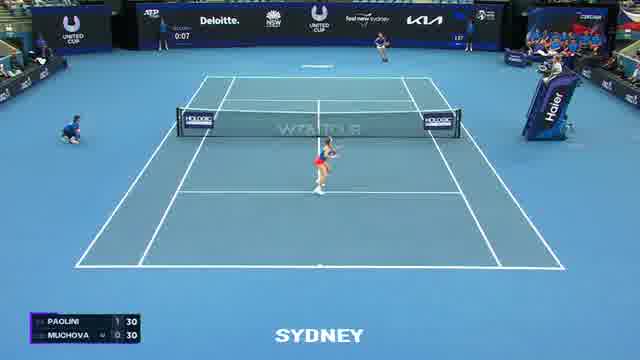 United Cup, Paolini vs Muchova: gli highlights