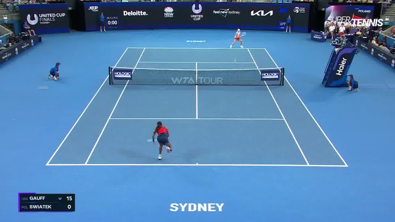 United Cup finale, Swiatek-Gauff: gli highlights