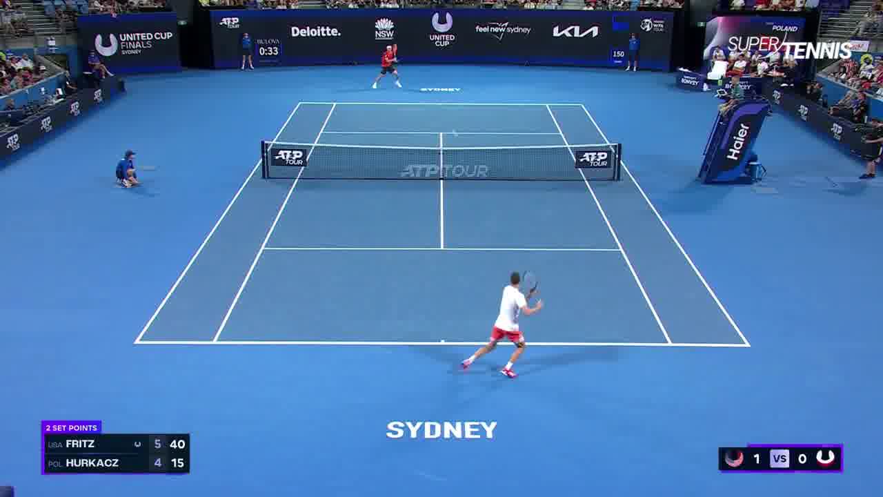 United Cup finale, Fritz-Hurkacz, gli highlights